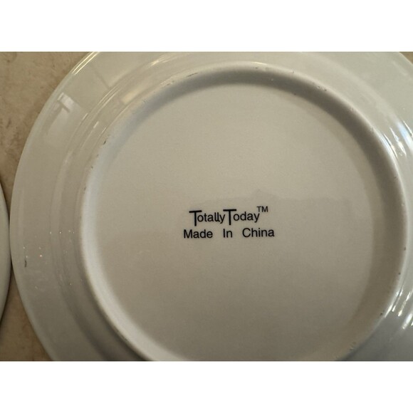 Totally Today Dinner Plates 10" Country Apple Design Set of 4 Vintage - Picture 5 of 5